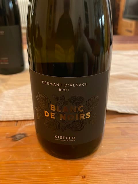 Jean Charles Kieffer Crémant d'Alsace Blanc de Noirs Brut 2019